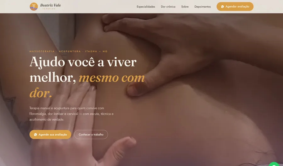 Prévia do site Beatriz Vale Terapias