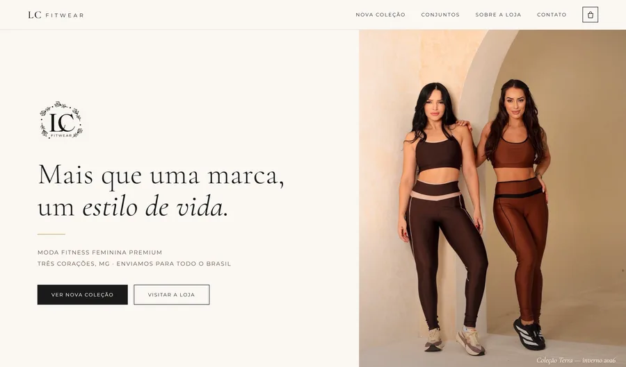 Prévia do site LC Fitwear