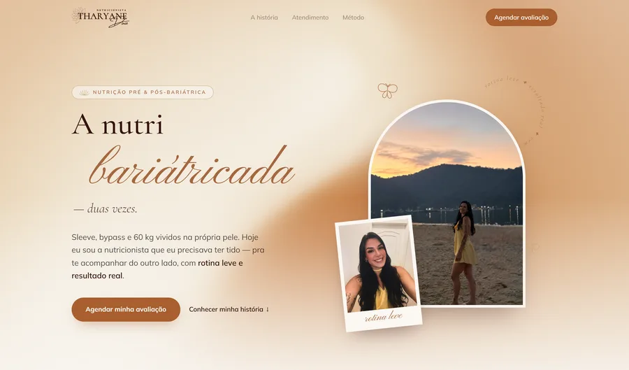 Prévia do site Tharyane Diniz